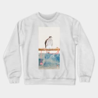 Japanese hawk (19th century) Vintage Woodblock Print by Tosa Mitsuoki Crewneck Sweatshirt